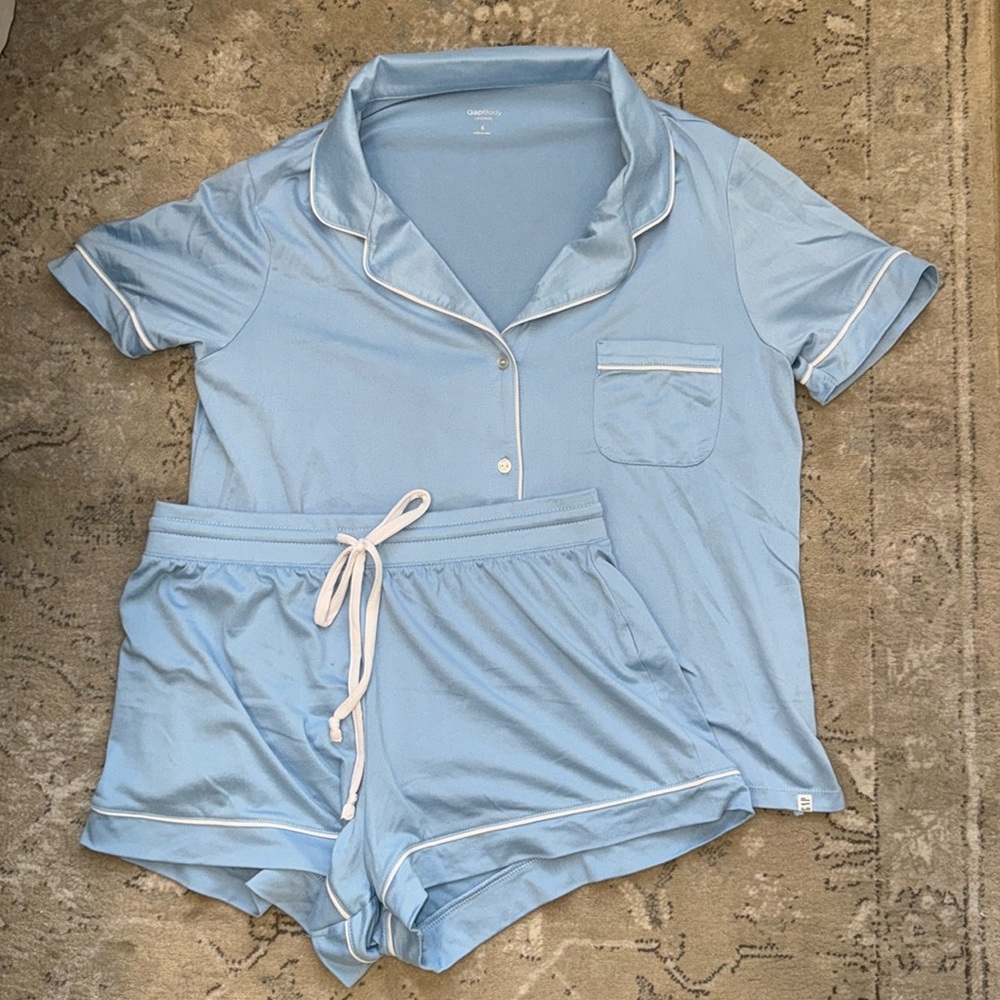 Gap Body Light Blue Pajama Set